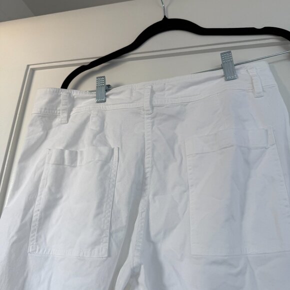 NWT Nili Lotan Megan Pants White Twill Ankle Length High Rise Wide Leg Sz 10 - Picture 7 of 7